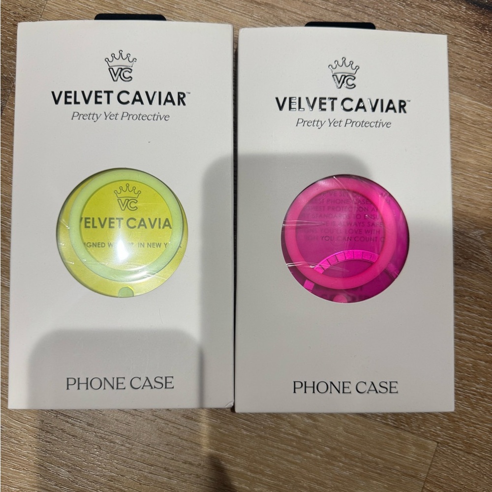 Velvet Caviar Neon Yellow and Hot Pink Phone Case for iPhone 15